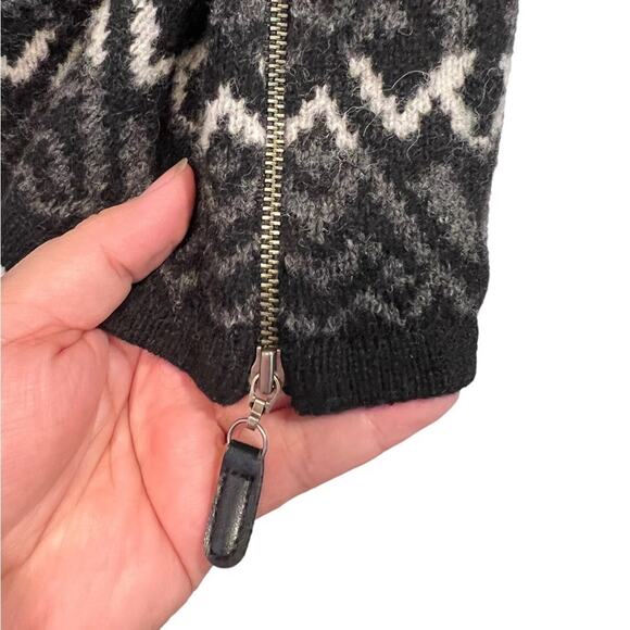 Frost Lamb Wool Size Small Winter Hoodie stripped sweater sweatshirt grandpacore - Picture 4 of 7